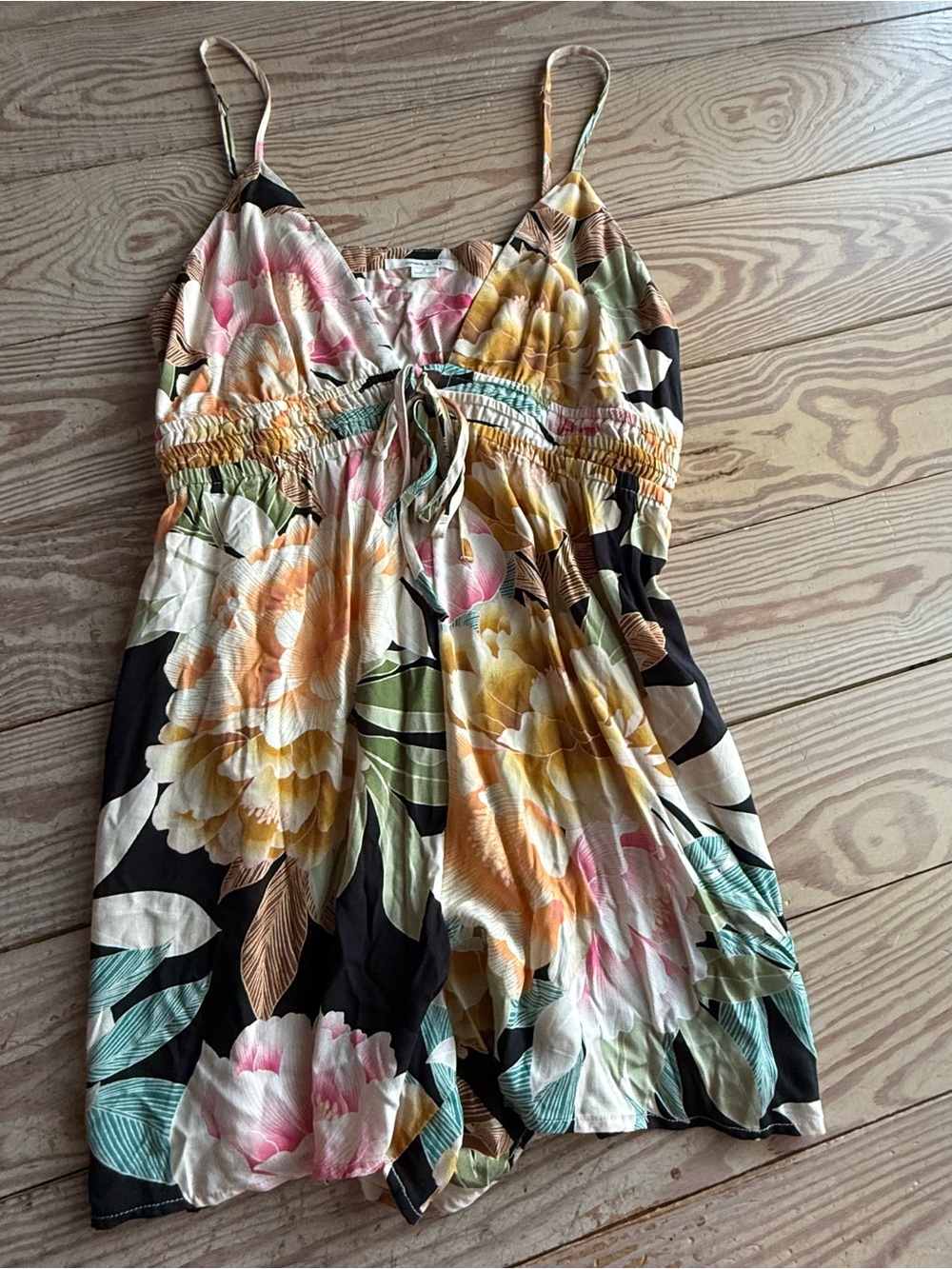O'Neill Floral V-Neck Romper Size L